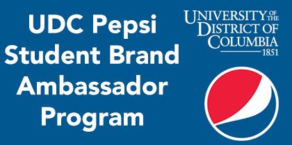 Running long enough for the individual citizen brand ambassadors. UDC Pepsi Student Brand Ambassador Program | University of ...