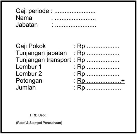 Contoh slip gaji karyawan excel akan di bagikan di blog contoh surat lamaran kerja ini. Contoh Slip Gaji Karyawan Toko Berikut Komponen Penyusunnya