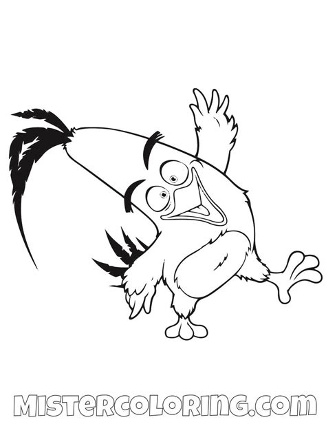 Check spelling or type a new query. Chuck Yellow Angry Birds Coloring Pages | Bird coloring ...