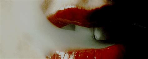 Drawing vibrant red lips with smoke. smoke lips on Tumblr