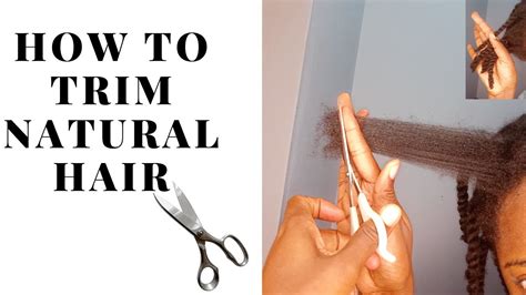 Clean up any choppy ends with. HOW TO : TRIM 4c HAIR | TRIMMING TIPS | HOW TO TRIM YOUR ...