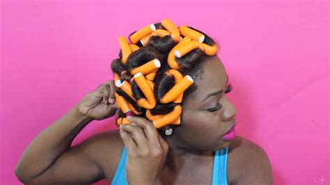 Easy 15 minute flexi rod set! Flexi Rods on Dry Hair | Flexi rods, Sassy hair, Natural ...