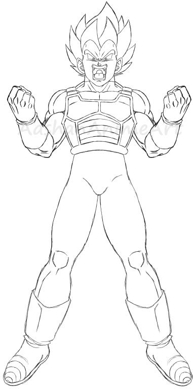 Vegeta super saiyan blue evolution coloring pages. Vegeta Super Saiyan Blue Evolution Sketch by ...