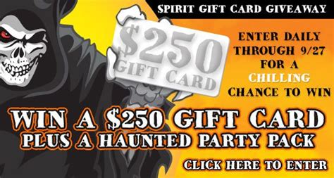 Send a spirited gifts gift card to their inbox and wow anyone on your gift list. Spirit Sweepstakes | Halloween sweepstakes, Spirit ...