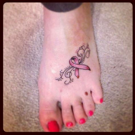 Done tattoo of a simply colored cancer ribbon along with a pair of angel wings is the best way of approaching your ink ideas. Pin by Wendy lu on tattoos | Pink ribbon tattoos, Cancer ...