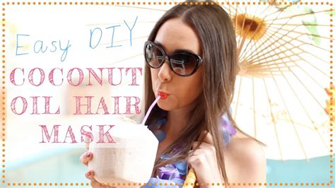 This coconut oil hair mask has only one ingredient: DIY coconut oil hair mask | Natural dry hair remedy - YouTube