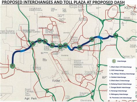 Map of highways that will get you to colorado. Bayu Perdana 2: Proposed Damansara Shah Alam Highway (DASH)