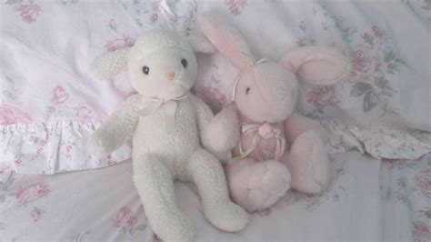 Content will include, blue, and pink baby wear, cuckold captions, and maybe a few more things. Pink bunny and white stuffed lamb (с изображениями ...