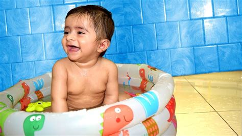 When autocomplete results are available use up and down arrows to review and enter to select. Cute Baby taking bath - PriyanshTolani @ 6 Month - YouTube