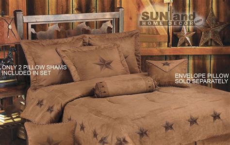 Dress your bed in rustic chic style. 7 piece star comforter set | Western bedroom decor ...