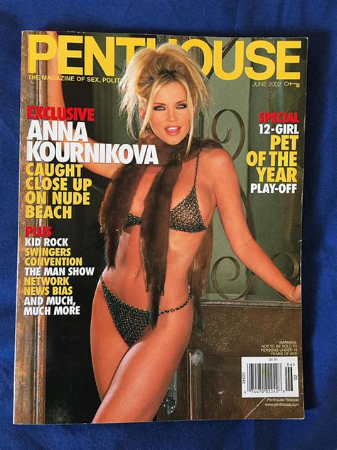 Please reblog and follow the hottest hollywood celebs. Penthouse Magazine (June 2002) Anna Kournikova, Kid Rock ...