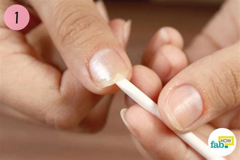Soak a cotton pad in isopropyl alcohol. How to Clean and Maintain Your Fingernails | Fab How