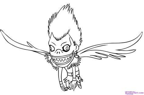 L, ryuk, yagami light, misa, near et bien d'autres. how-to-draw-ryuk-step-6_1_000000011675_5.jpg (1500×993 ...