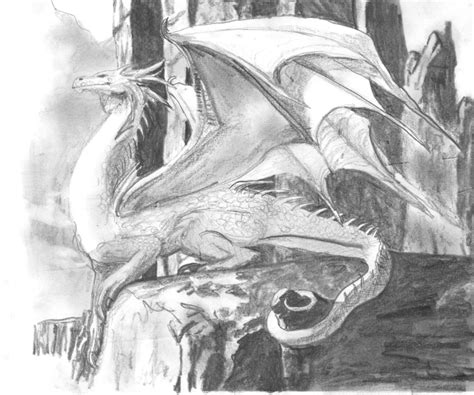 Weitere ideen zu drachen bilder, drachen, bilder. Fantasy weisser Drachen - Zeichnungen, Surreal von denaben ...