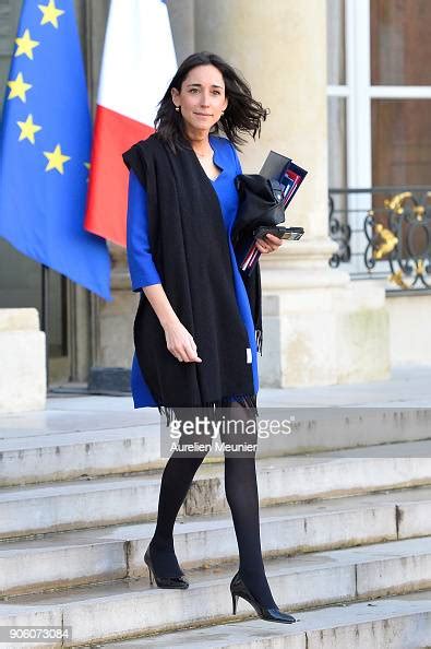 Avec son époux, elle a eu une fille. French Junior Minister Brune Poirson leaves the Elysee ...