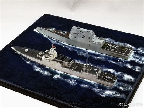 Spaceship 3d model spaceship art spaceship concept cartoon pirate ship boat cartoon ark ship. @Rupprecht_A on Twitter: "PLAN Type 055 DDG vs. USN Zumwalt-class destroyer ... an amazing model ...