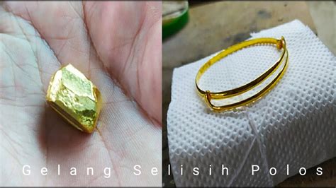 Cara ukur size barang kemas. Cara membuat gelang emas murni. Handmade gold bracelet ...