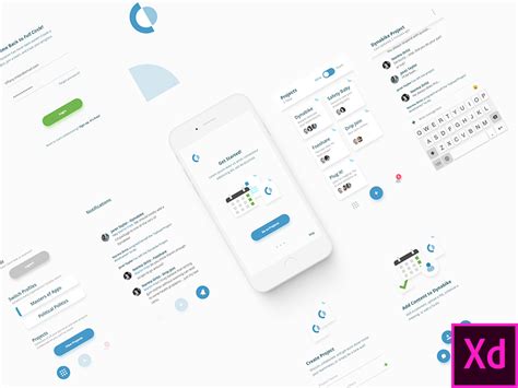 Adobe xd, adobe xd icons, app, free icons, free minimalistic icons, icon set, icons, icons 2020, illustrations, minimal sketch icons, minimalistic icons restaurant clean landing page is a freebie template. Collaboration App - Adobe XD Freebie - Freebie Supply