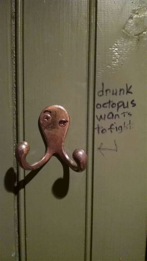 Is your network connection unstable or browser outdated? Drunk Octopus Wants to Fight : wholesomevandalism