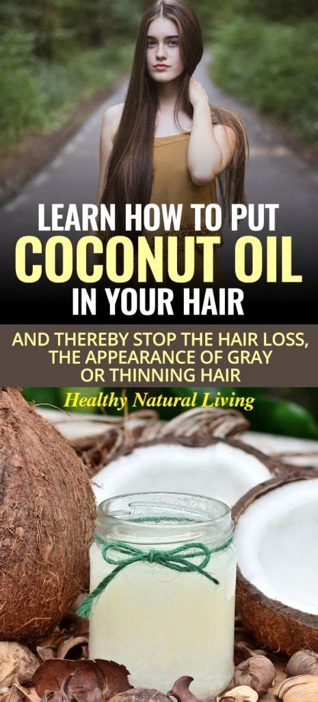 Learn how to use coconut oil on your hair. Learn how to put coconut oil in your hair and thereby stop ...