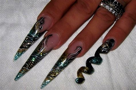 They file down the surface of the nails more quickly than a regular nail file, but they can traumatize your cuticles and nail plates. Stiletto Nails, acrylic and gel Nail designs (TOP 10)
