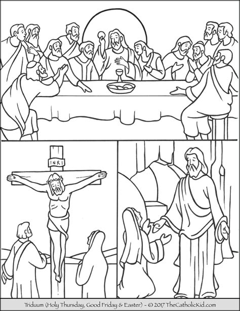 At this supper, mary took an expensive perfume and anointed jesus feet. Easter Triduum Coloring Page - | Kolorowanki, Rysunki ...