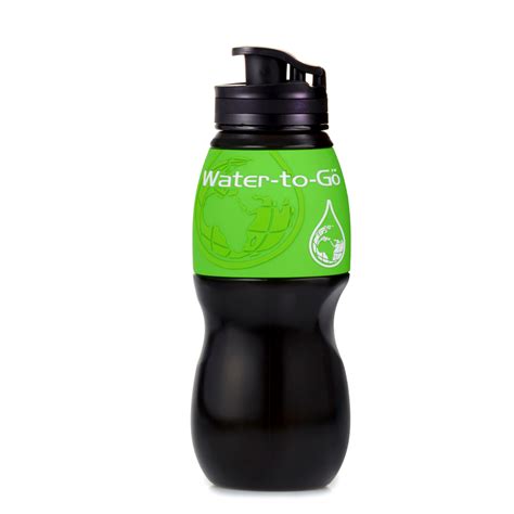 Nonetheless, both can be harmful. Water-to-Go Water Bottle In Black With A Green Sleeve