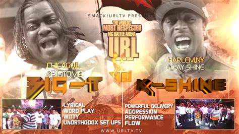 We would greatly appreciate your contribution if you would like to submit your own! SMACK/URL PRESENTS BIG-T VS K-SHINE | URLTV - YouTube
