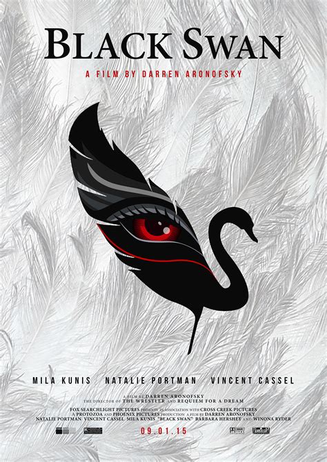 30 in x 40 in (76 cm x 102. Black Swan Movie Poster on Behance