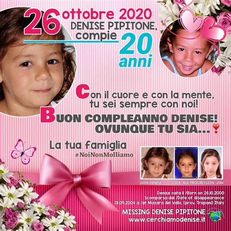 La bambina aveva tre anni (ne in questa immagine il volto di denise come potrebbe essere oggi secondo la ricostruzione fatta dal ris. Denise Pipitone oggi compie 20 anni, la lettera del papà ...