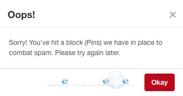 Common practice is to put. Fix: Sorry You've Hit a Block Pinterest