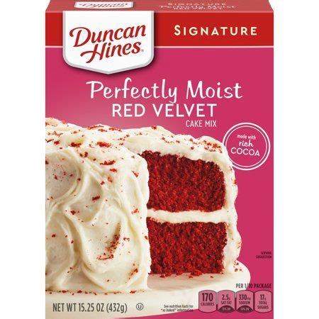 Well, actually the duncan hines company can. Duncan Hines Red Velvet Cake Mix 15.25 oz Box, Multicolor ...