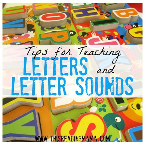 Teach letter shapes and sounds together. Tips for Teaching Letters and Letter Sounds