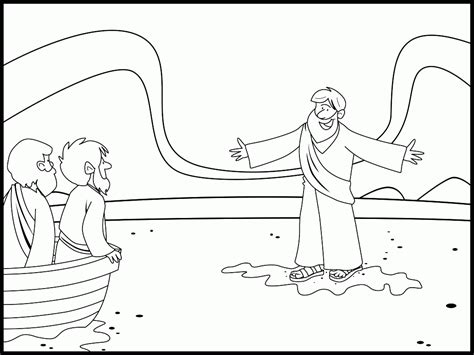 Educational & preschool coloring pages. Coloring Page For Jesus Calming The Storm - Coloring Home