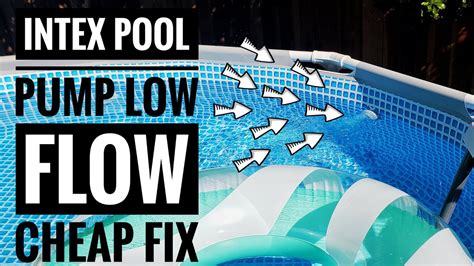 And it has a sand capacity of 120 lbs. Intex Pool Pump Low Flow | Cheap Fix Hack! - YouTube
