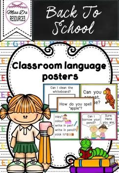 Maybe you would like to learn more about one of these? Classroom language posters - ESL Newcomer phrases by Miss ...