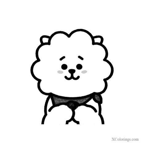 Bt21 are basically 7 different animated characters that bts made up. Bt21 Coloring Pages Outline - XColorings.com in 2021 ...