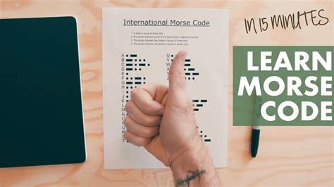 I'll show you some dots and dashes and you tell me what letter they represent in morse code. LEARN MORSE CODE from a MEMORY CHAMP (in 15 minutes ...