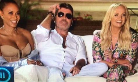 Lets all bow down and. X Factor viewers poke fun at Simon Cowell as he suffers ...