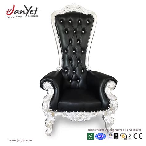 Our standard rental high chair can be used up to 4 years of age for only €15.00 per week. Factory Direct High Back Wedding Rental Black King Throne ...