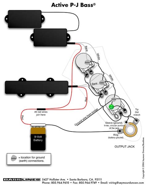 This strat wiring diagram is based on our. Pj Bass Wiring Diagram - Music Instrument