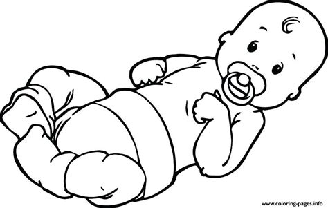 Select from 35870 printable crafts of cartoons, nature, animals, bible and many more. Baby With Pacifier Coloring Pages Printable