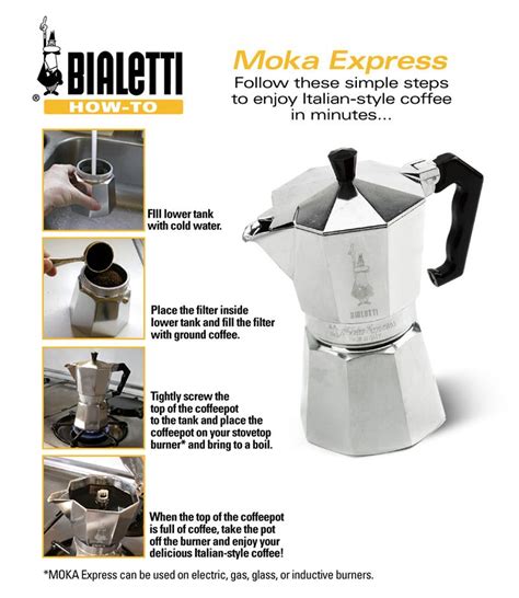Today stovetop espresso italian coffee maker can be bought at any major hardware store or. Moka Pot Directions - just found my old one, and since the ...