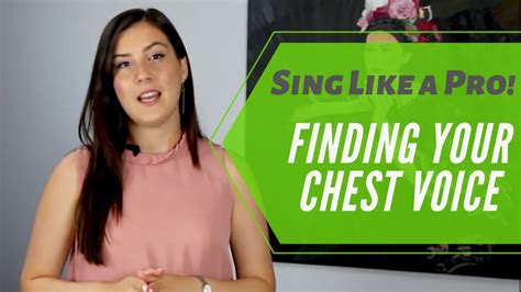 You never want to go up into what we call the falsetto or the real high parts of your voice. Vocal Registers: Finding Your Chest Voice - (Learn to sing ...