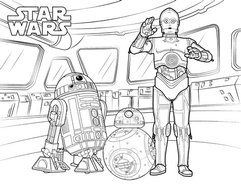 You can also color online your a mandala inspired by star wars with the robots bb8 and r2d2 coloring page on coloringpagesonly.com. BB-8 Coloring Pages - Best Coloring Pages For Kids