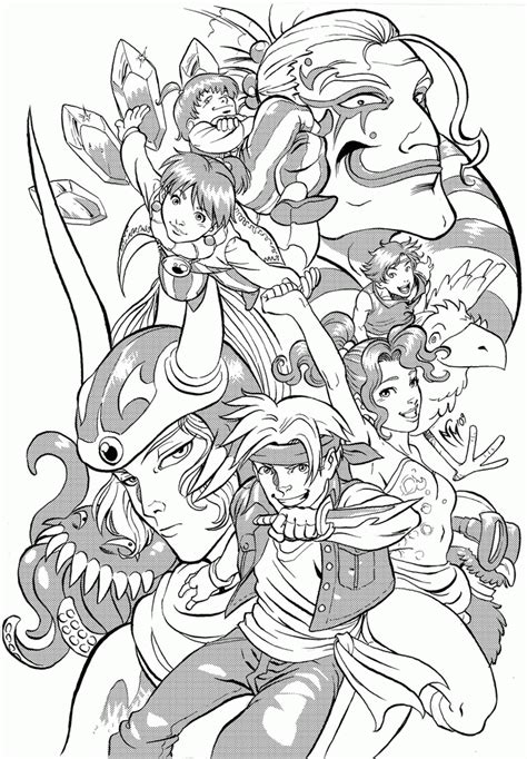 Their earthy colouring helps them blend in with their surroundings. Final Fantasy 7 Coloring Pages - Coloring Home