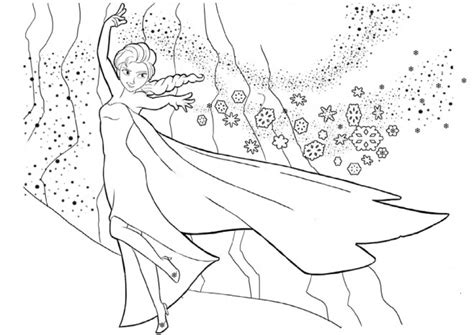 Coloriage la reine des neiges. Coloriage Elsa et La Neige dessin gratuit à imprimer