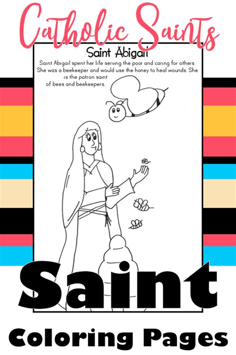 All rights belong to their respective owners. Catholic Saint Coloring Pages Book: HUGE Set of Saints ...