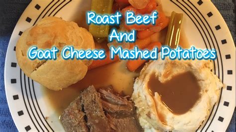 Dot the top with the goat cheese, the pinch of thyme. Roast Beef And Goat Cheese Mashed Potatoes - YouTube