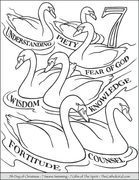 And you can freely use images for your personal blog! 12 Days of Christmas Coloring Pages - TheCatholicKid.com